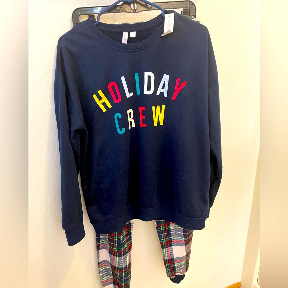 Holiday Crew 2 piece PJ set
